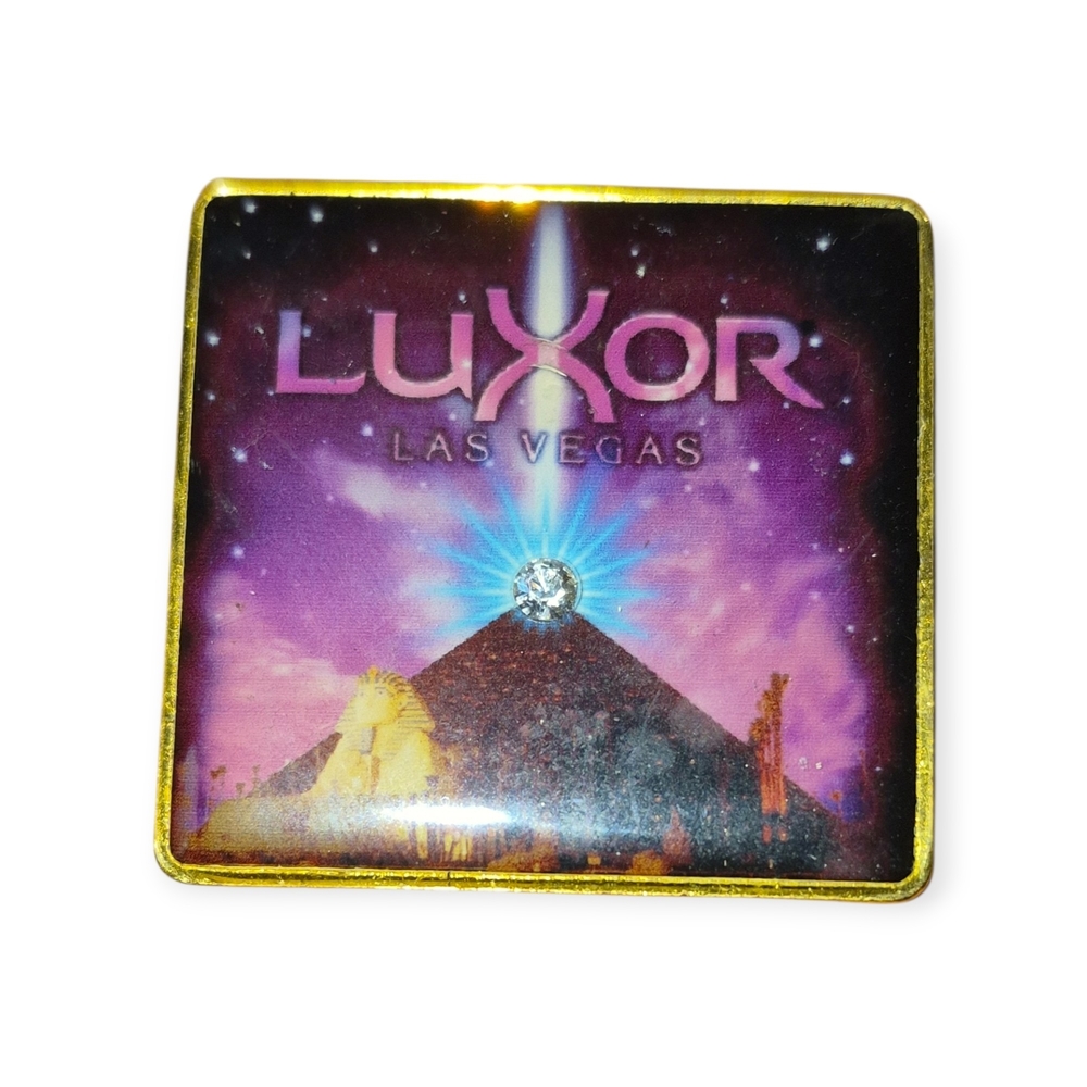 Luxor Vintage Rare Las Vegas Pyramid Pin - Purple and Gold